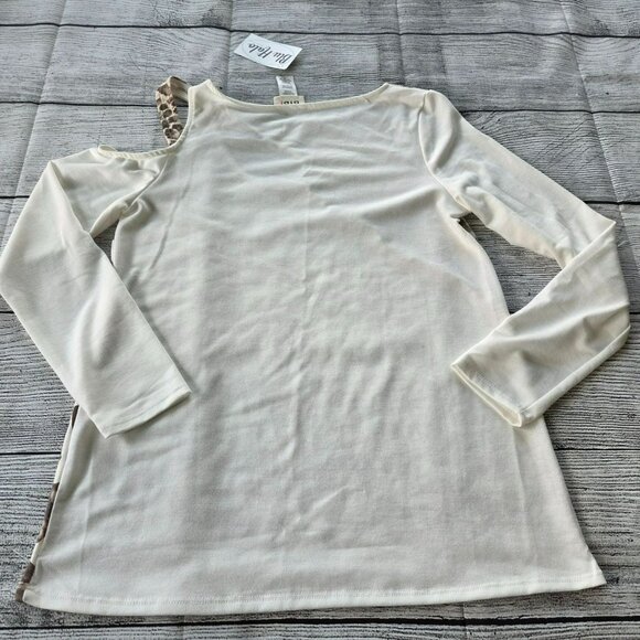 Blu Halo Boutique Women's Top Size Small RN156832 Leopard Print BIB! NWT - Picture 3 of 11